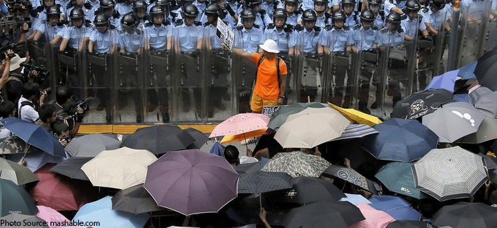 Umbrella Revolution unfolds in Hong Kong