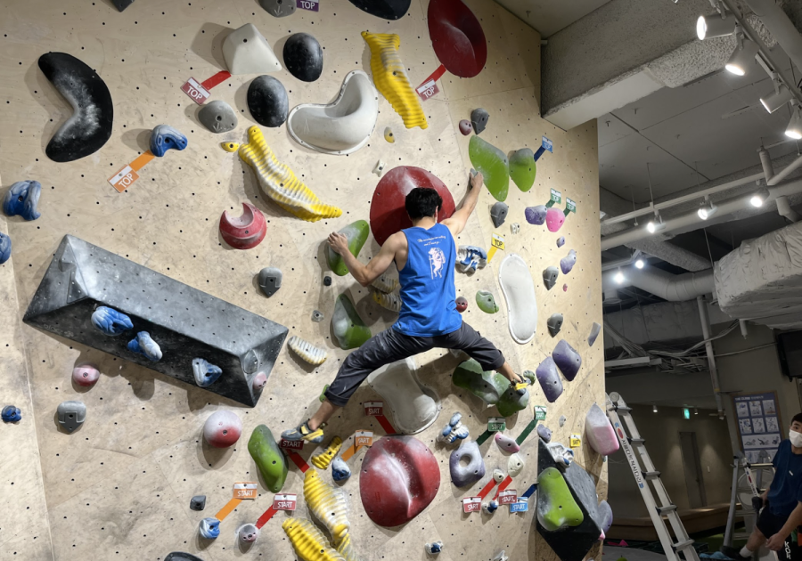 Mr.+Lambert+takes+students+rock+climbing