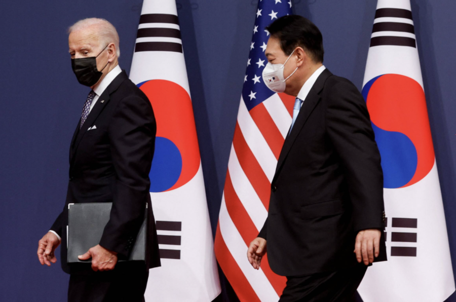 Yoon+and+Biden+hold+first+summit+in+Seoul