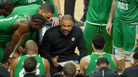 Coach Udoka serving as the Celtics head coach. 