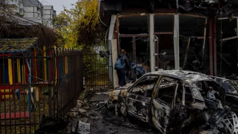 Destruction in Ukrainian city of Kherson caused by incessant shelling attacks