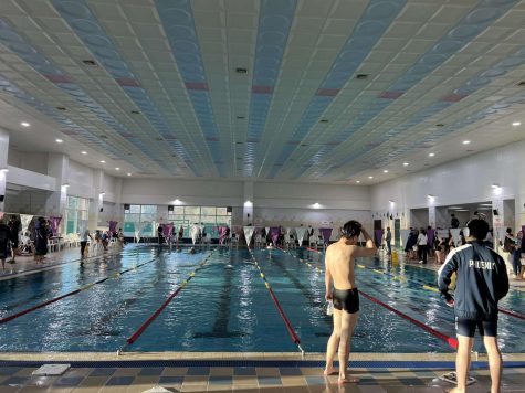 swimmers at the GSIS swimming pool 