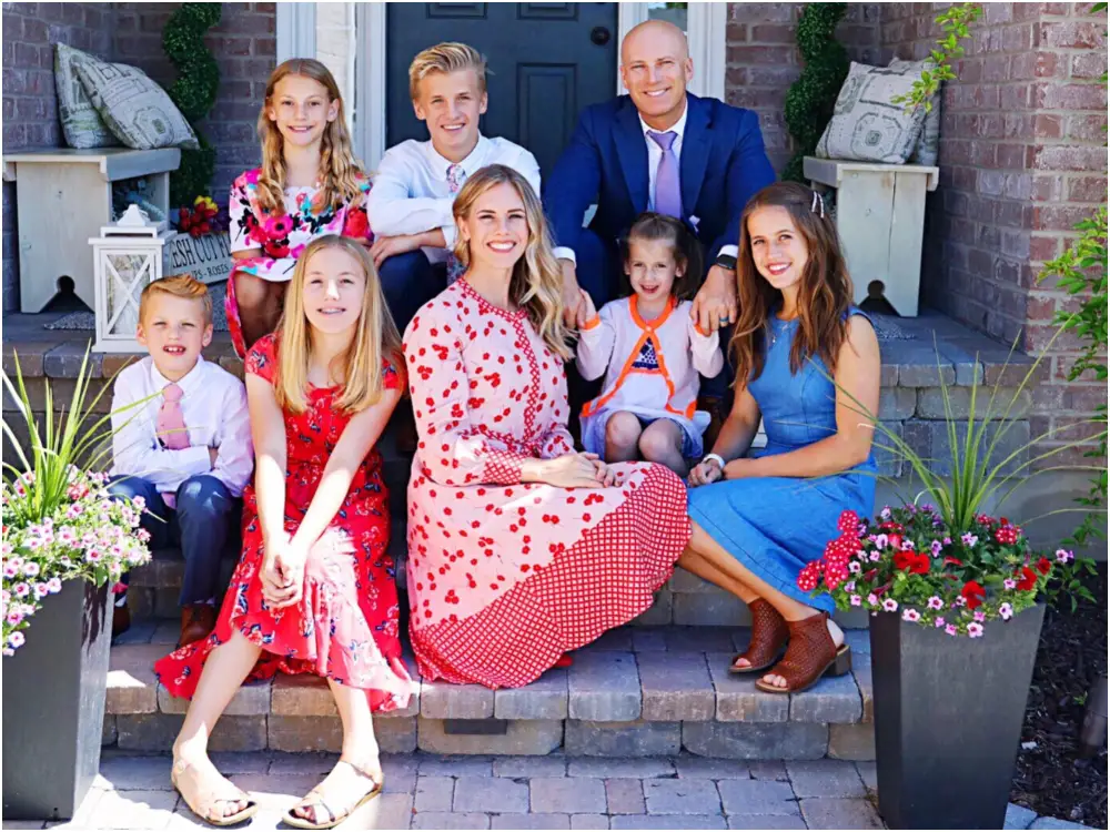 Franke and her family pose in a photo. (Source: Insider)