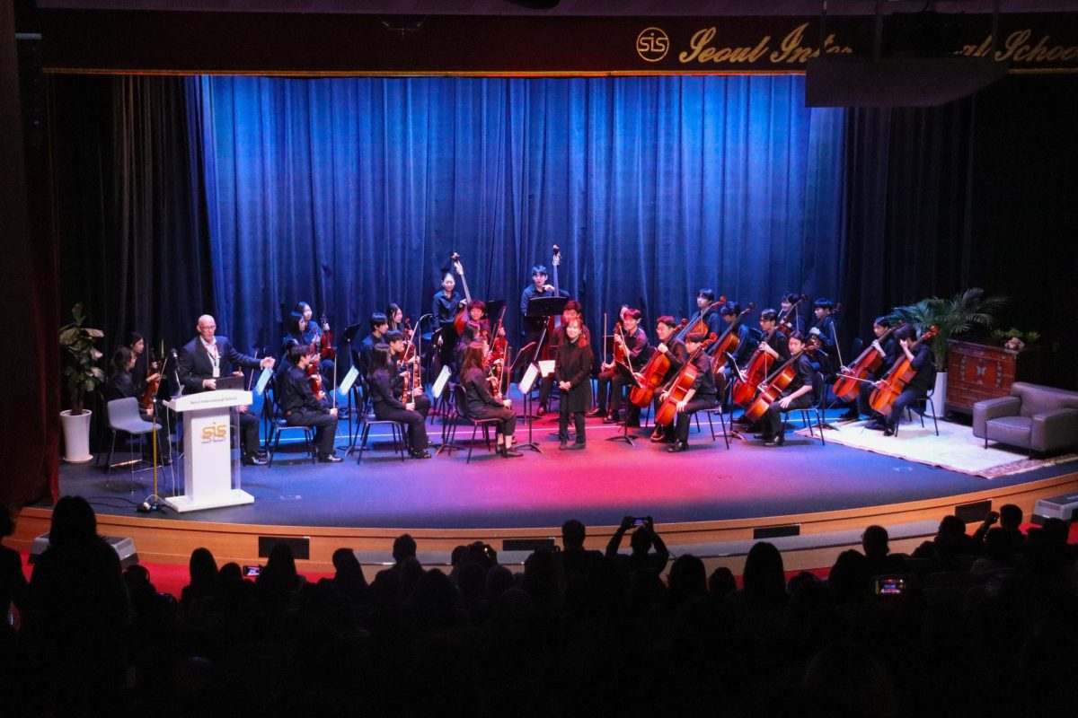 HS Strings performing on stage at the opening ceremony