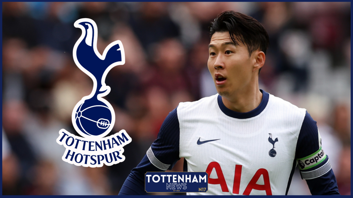 Picture of Son Heung-min during the Tottenham game 

