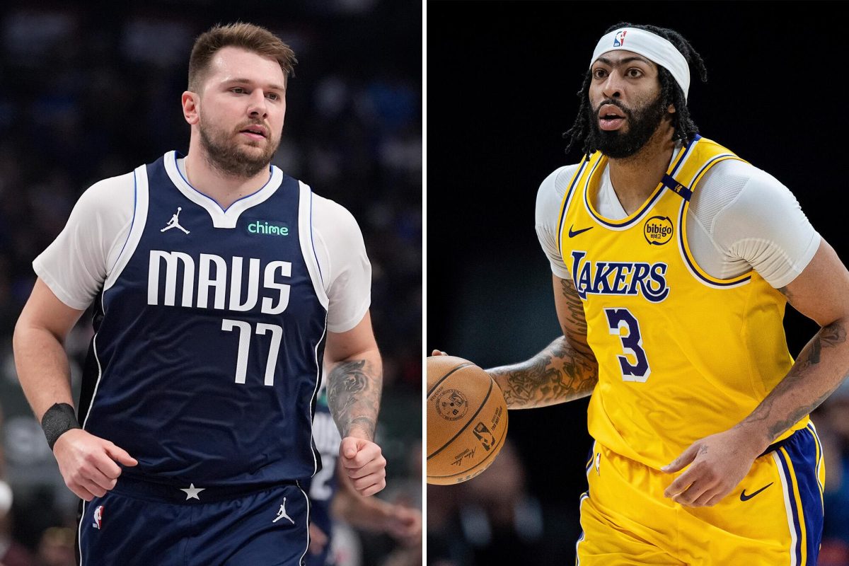 picture of Luka Doncic (left) and Anthony Davis (right), players involved in the latest trade between the Dallas Mavericks and the LA Lakers