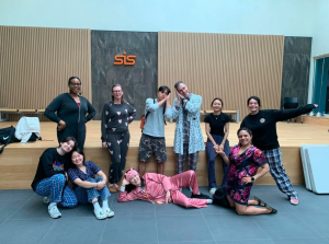 students and teachers dress up on pajama day