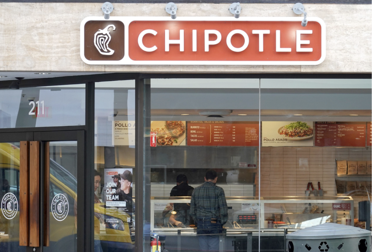 A Chipotle storefront in the US
