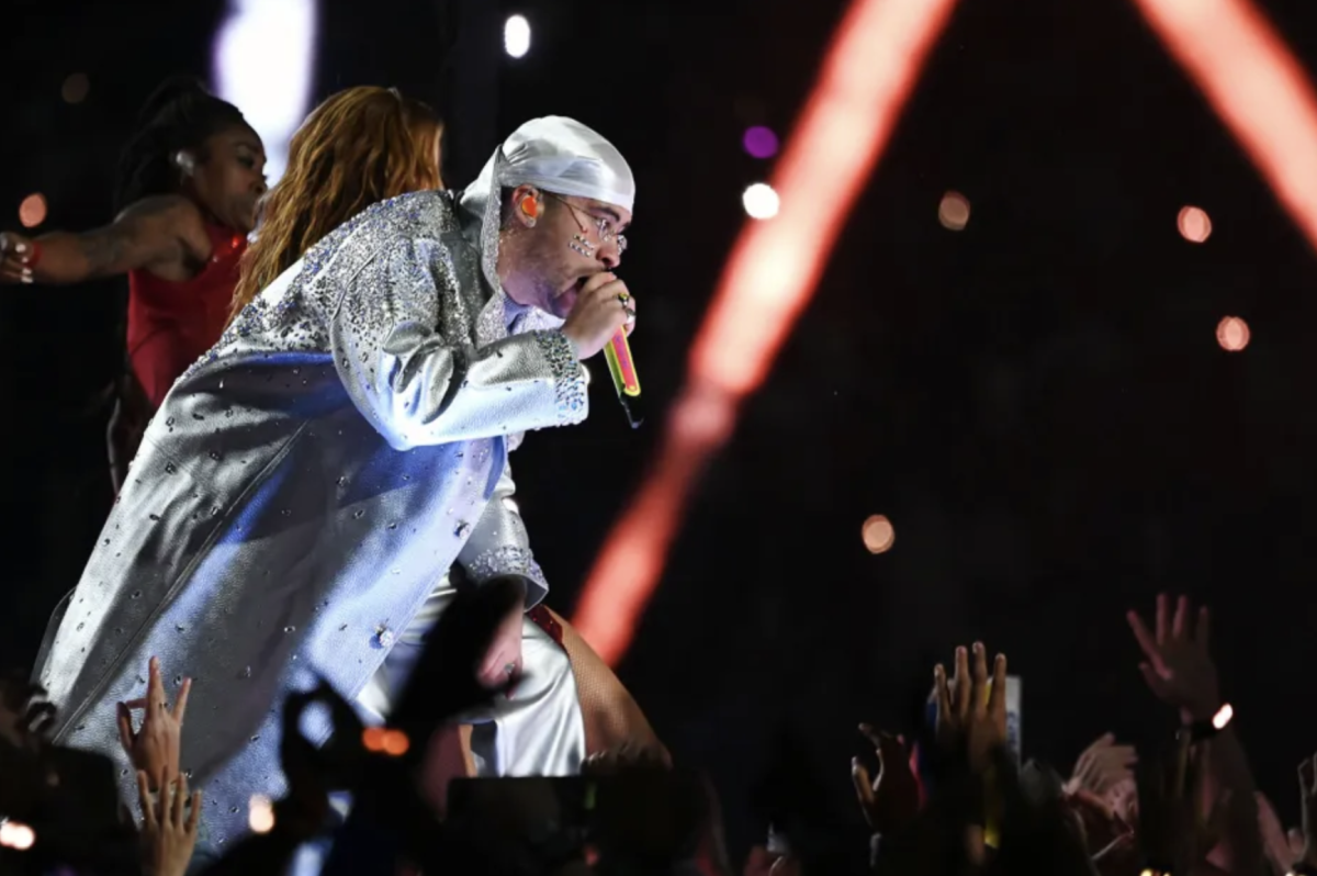 Bad Bunny performs at 2020 Super Bowl