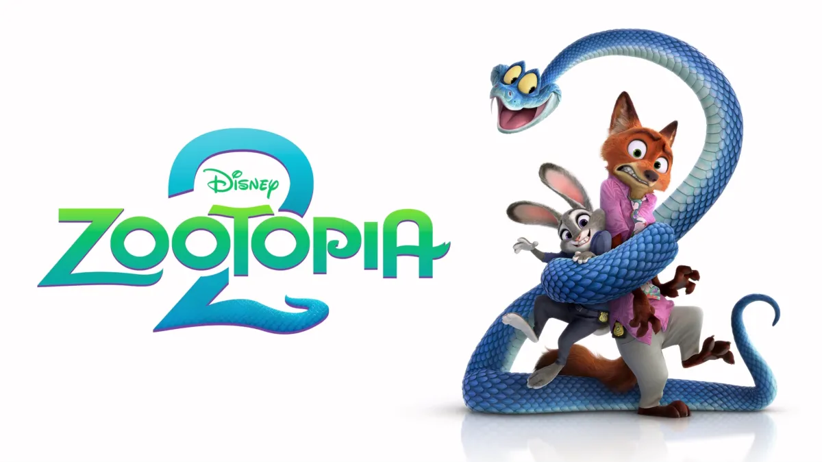 A poster for the movie Zootopia 2 from Disney+