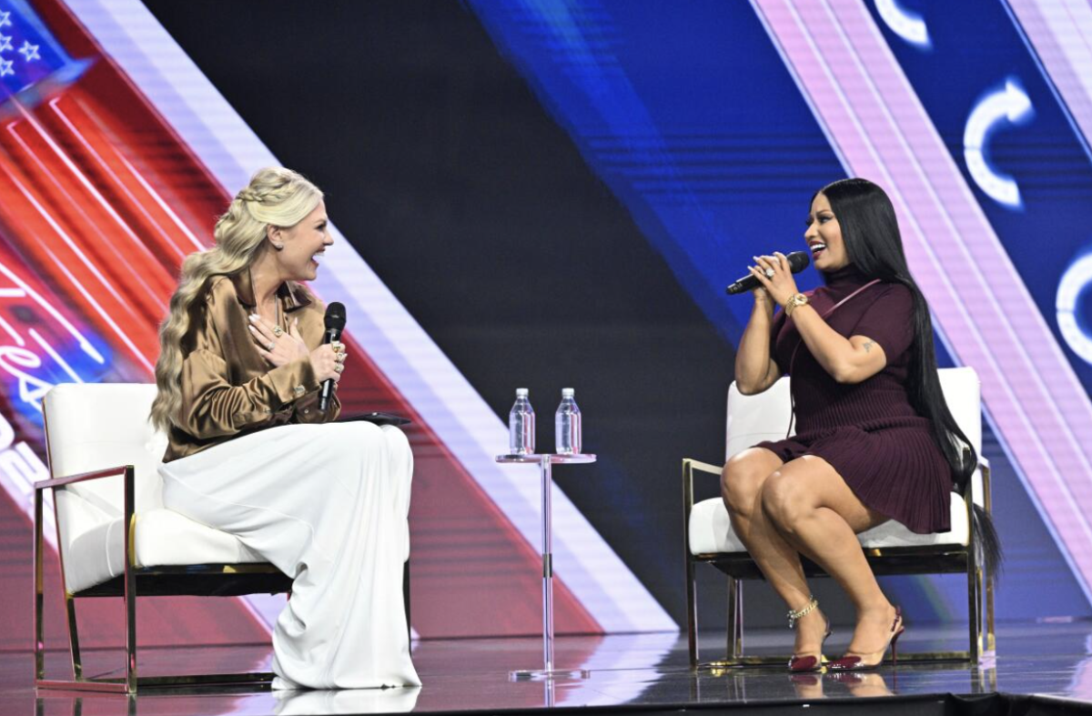 Erika Kirk hosts a talk show with Niki Minaj
Source: LA Times